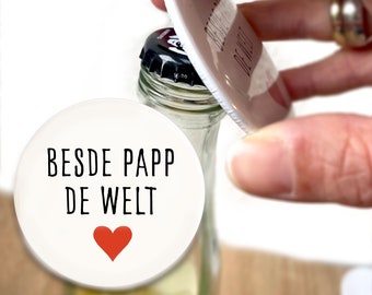 Besde cardboard de world bottle opener