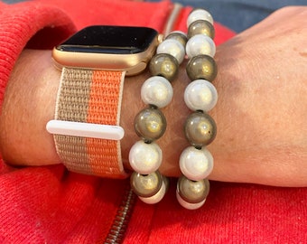 Miracle Pearl Bracelet White/Grey