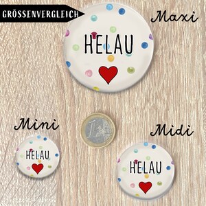 Helau with confetti button in 3 sizes to choose from image 2