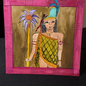 Original Signed Watercolor (montezuma) Painting 1 of 1