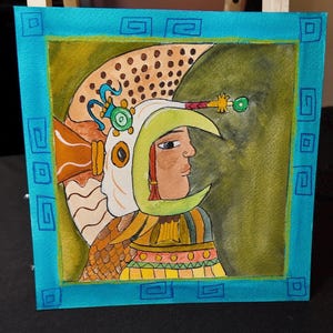 Original Signed Watercolor (owl dancer) Painting 1 of 1