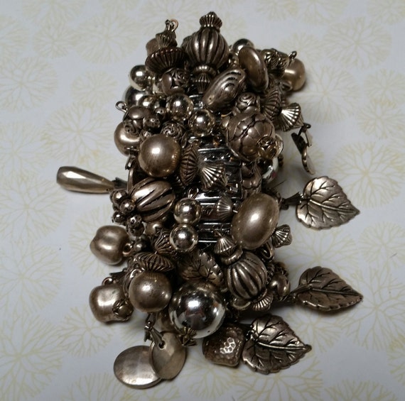 VTG 80s / 90s CHA-CHA Expansion Dangling Charm Br… - image 6