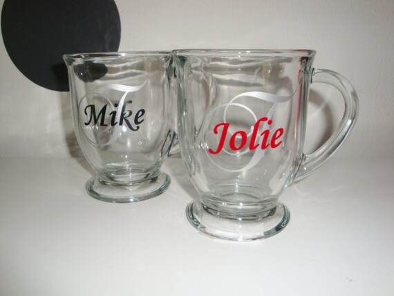 etsy glass coffee mugs