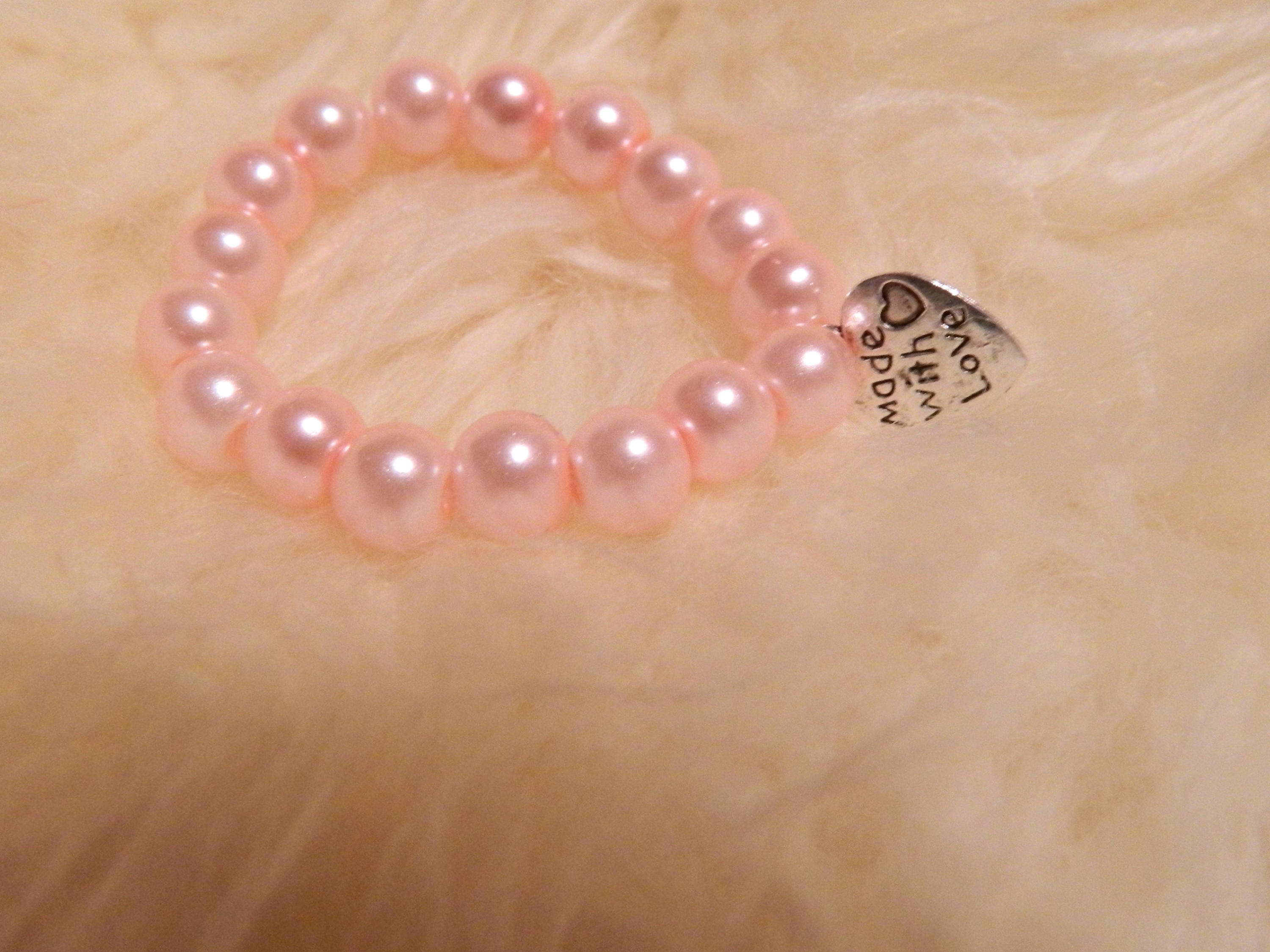 Reborn  baby doll bracelet dolls clothes PALE PINK