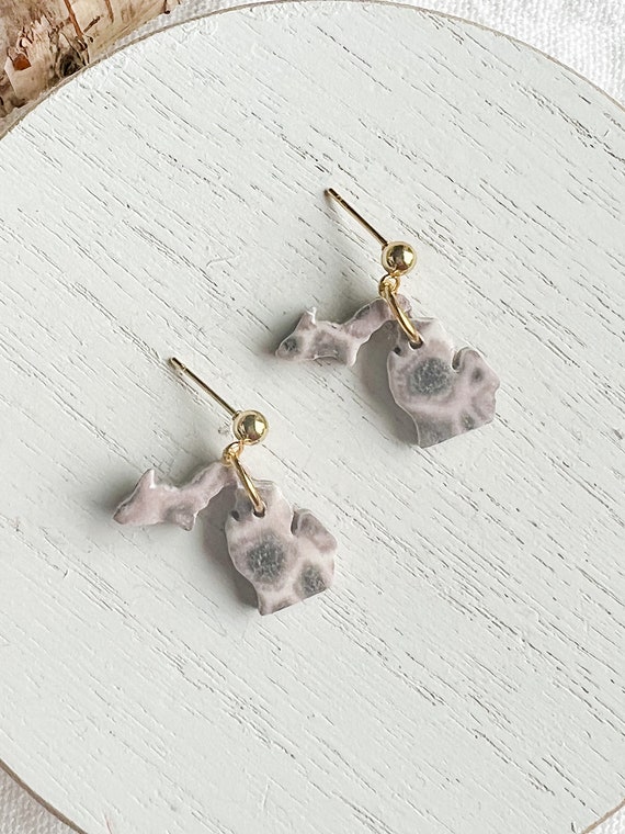 Petoskey cheap stone earrings