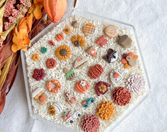 Fall Polymer Clay Stud Earrings: Build Your Own Autumn Pack