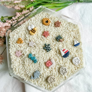 Unter dem Meer Fimo Ohrstecker | Bauen Sie Ihr Eigenes Stud Pack | Seepferdchen | Wal | Sanddollar | Meeresschildkröte | Bienenstock | Palme | Seestern