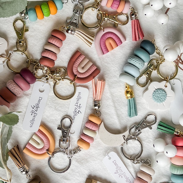 Polymer Clay Keychain Etsy