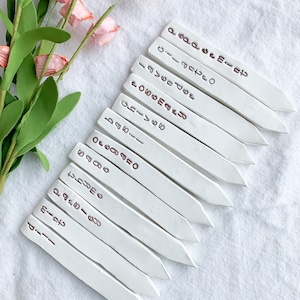 Plant and Herb Markers | Handmade Polymer Clay Markers