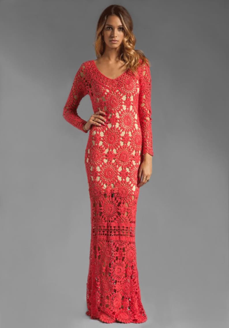 designer crochet dress PATTERN Eternal Sunshine Creations crochet dress Maxi crochet dress PATTERN detailed tutorial in ENGLISH every row