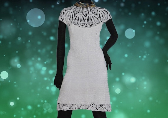 Crochet Dress PATTERN for Sizes S-3XL, Written Tutorial in ENGLISH for  Every Row + Charts, Crochet Dress With Pineapple Motifs PATTERN Pdf. - Etsy