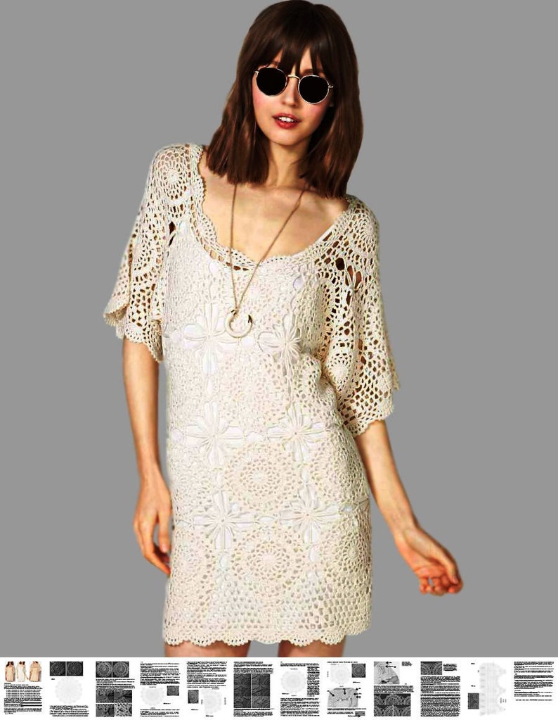 boho crochet dress
