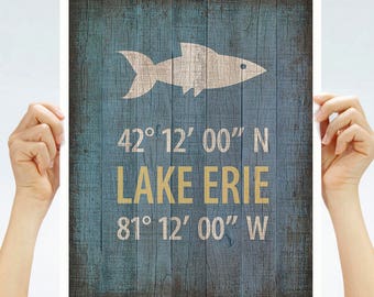 Lake Erie Walleye “Capital/" Fishing sticker decal guaranteed no fade 3 years