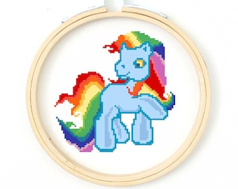 Mon petit poney au point de croix - Téléchargement immédiat