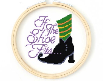 If The Shoe Fits - Cross Stitch Pattern - Instant Download