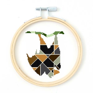 Geo Fruit Bat - Cross Stitch Pattern - Instant Download