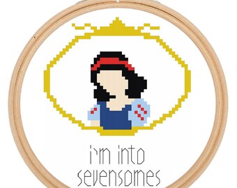 Snow White - Naughty Confessions of a Princess - Instant Download Cross Stitch Pattern