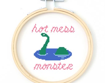 Hot Mess - Cross Stitch Pattern - Instant Download