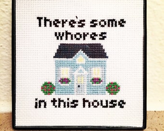 Hoes In This House - Cross Stitch Pattern - Instant Download