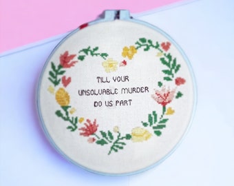 Unsolvable Murder - Cross Stitch Pattern - Instant Download