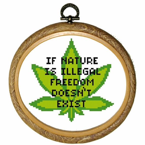 Legalize Nature Cross Stitch Pattern Download | Etsy