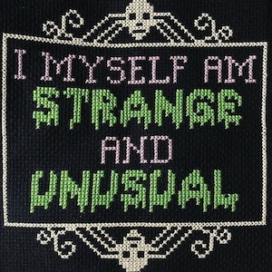Strange and Unusual - Cross Stitch Pattern - Instant Download