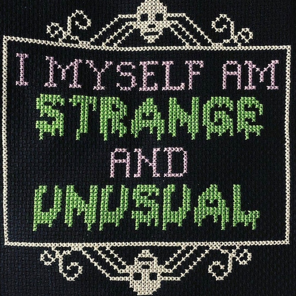 Strange and Unusual - Cross Stitch Pattern - Instant Download