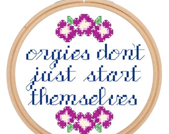 Orgies - Cross Stitch Pattern - Instant Download - Mature