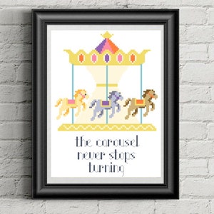 The Carousel - Cross Stitch Pattern - Instant Download