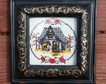 Halloween Haunted House - Cross Stitch Pattern - Instant Download
