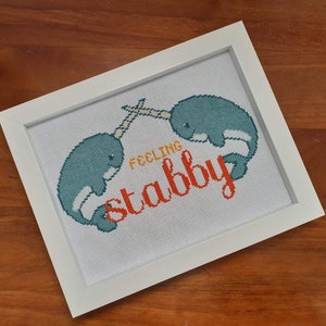 Feeling Stabby - Cross Stitch Pattern - Instant Download