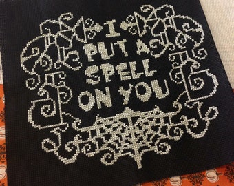 I Put A Spell On You - Cross Stitch Pattern - Instant Download