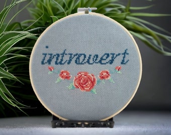 Introvert - Cross Stitch Pattern - Instant Download