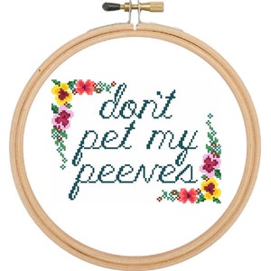 Pet Peeves - Cross Stitch Pattern - Instant Download