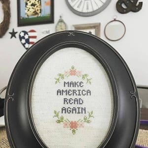 Make America Read Again - Cross Stitch Patroon - Direct downloaden