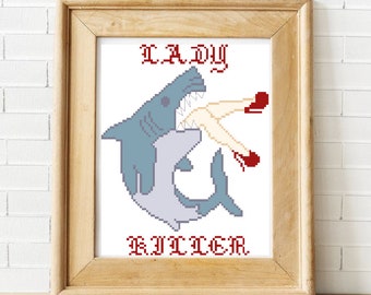 Lady Killer - Cross Stitch Pattern - Instant Download
