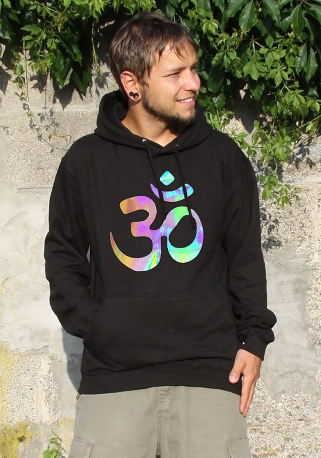 Goa Psytrance Hoodie - Festival Pullover Mit Pilz Design