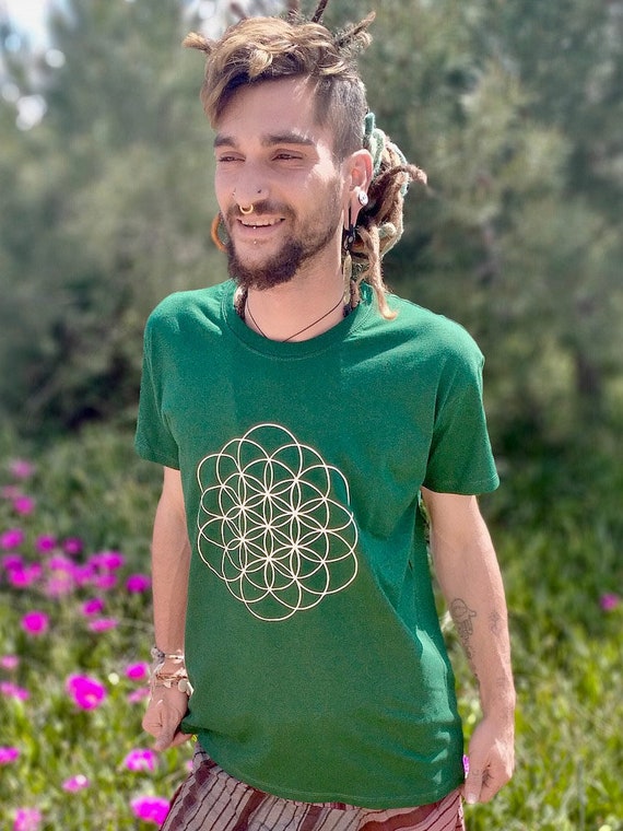 Sacred Geometry Shirt - Flower Of Life T Shirt Sacred Geometry Shirt - Flower Of Life T Shirt
