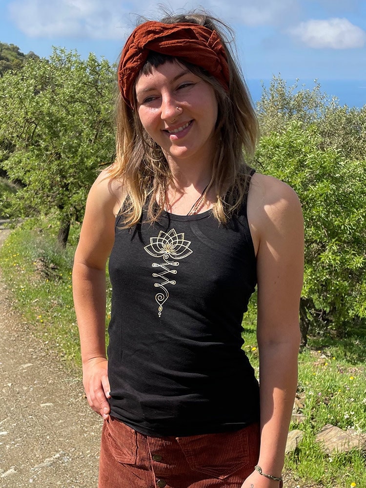 Yoga Tank Top Mit Mandala Print - Hippie Style Gesc Produktbild-Vorschau 6