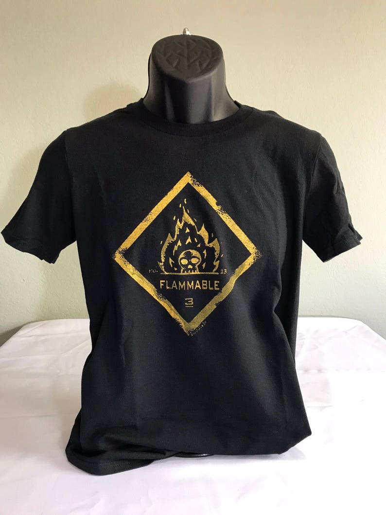 Flammable Soft Cotton Tee Etsy