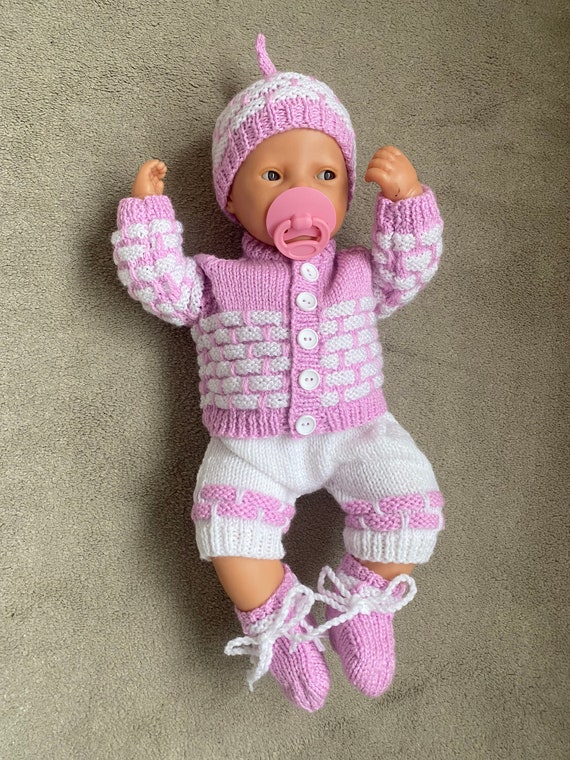 Hand knitted dolls clothes deals