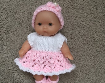 5 Inch Dolls Hand Knitted CLOTHES suitable for Berenguer Doll Or Animal Felting 