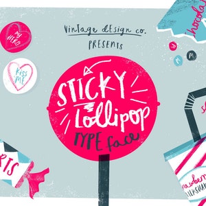 Sticky Lollipop - Typeface
