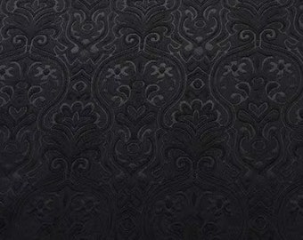 Hochwertiger Jacquard-Stoff, schwarzer Jacquard-Stoff, Hochzeitskleid-Stoff, für Jackenkleid, Massenlager