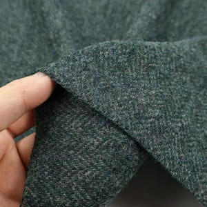 70%Wool fabric, gray green color Autumn and Winter fabric, for coat dress