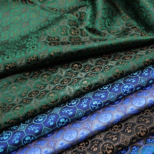 6 Color brocade fabric, jacquard fabric,  by the yard