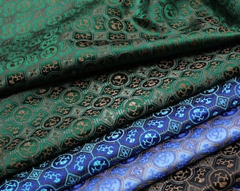 6 Farben Brokatstoff, Jacquardstoff, Cosplay kleid Stoff, Meterware