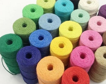 SALE, Schnur, 23 Farben Juteseil, Strickverpackung Seil, Foto-Wanddekor, Flasche Dekor Seil, für 1 Rolle