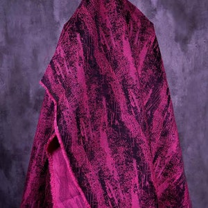 Rose red and black grain pattern,  wedding jacquard fabric, fashion jacquard fabric, by the yard