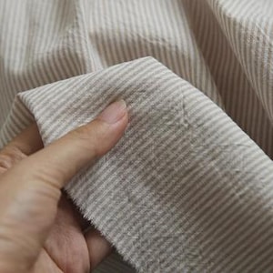 OFERTA, Tela para sábanas, tela para fundas de almohadas, tela de algodón lavado a rayas, tela ancha f-2,5 m/98 pulgadas de ancho